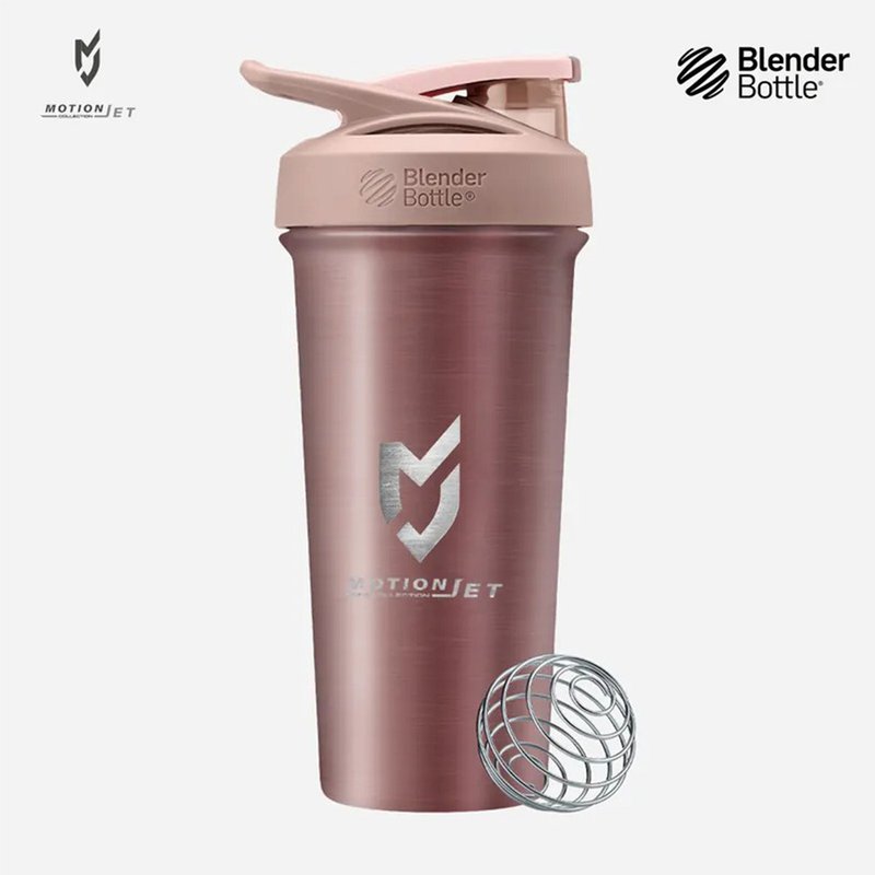 MJC & Blender Bottle Stainless Steel Collaboration Kettle 24 oz - (Matte Gold Rose) - Vacuum Flasks - Other Materials Pink