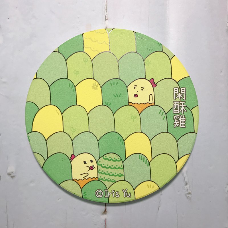 山與森林 陶瓷 吸水杯墊 - 杯墊 - 陶 綠色