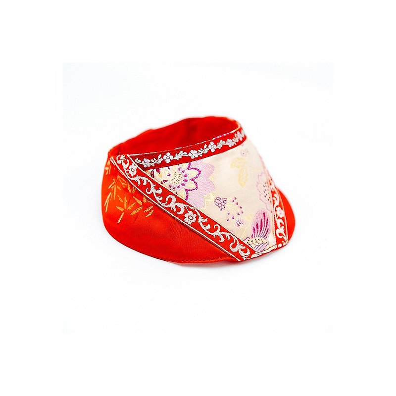 Momoji - Lunar New Year Pet Collar - Red - ปลอกคอ - เส้นใยสังเคราะห์ สีแดง