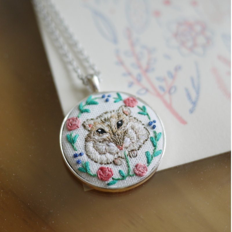 Exclusive Order - Hamster Embroidery / Table - Necklaces - Thread 