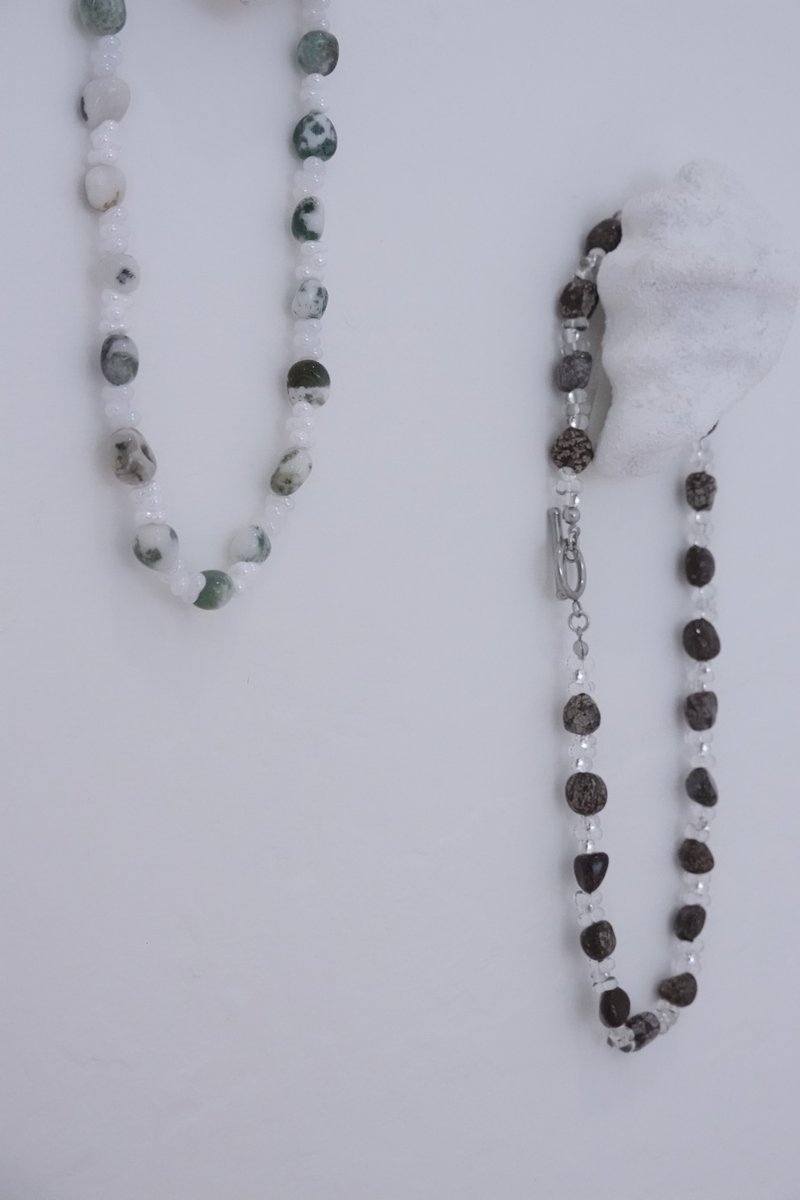 Opalescent Bloom－爆米花果實 - 項鍊 - 石頭 