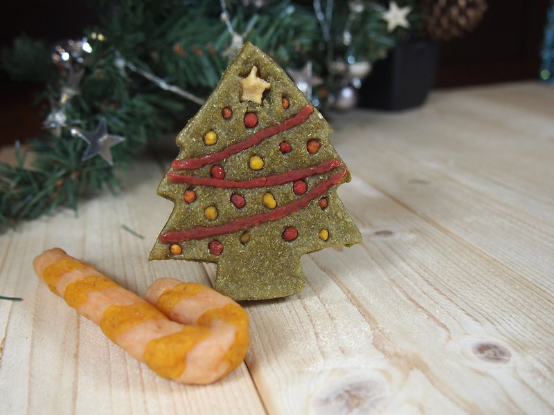 Hao Bang! Natural Dessert - Christmas Limited Edition (Christmas tree + candy cane) - Other - Other Materials Green