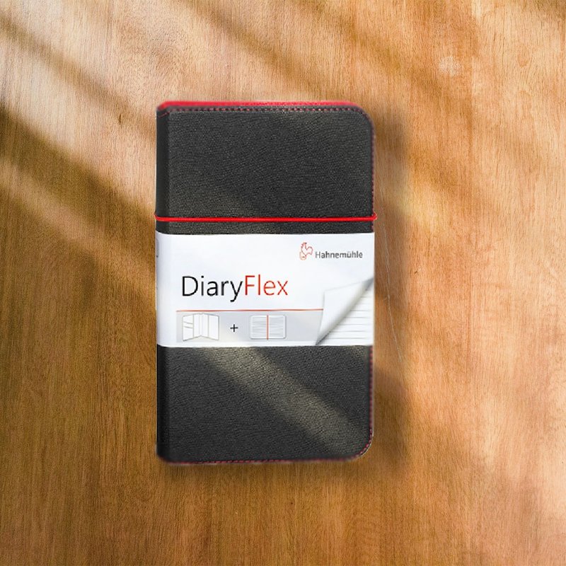 德國 HAHNEMUHLE  DairyFlex素描兩用本-線條/19*11.5cm/100gsm - 筆記本/手帳 - 紙 黑色