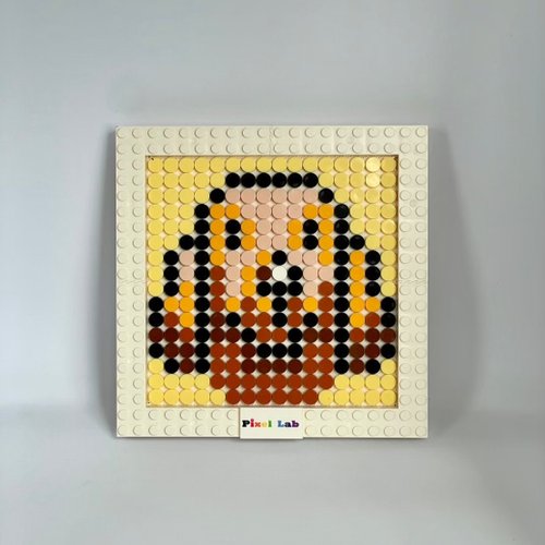 Pixel Lab 畫素實驗室 【拼圖 禮物】寵物系列 16X16 DIY套組-臘腸狗