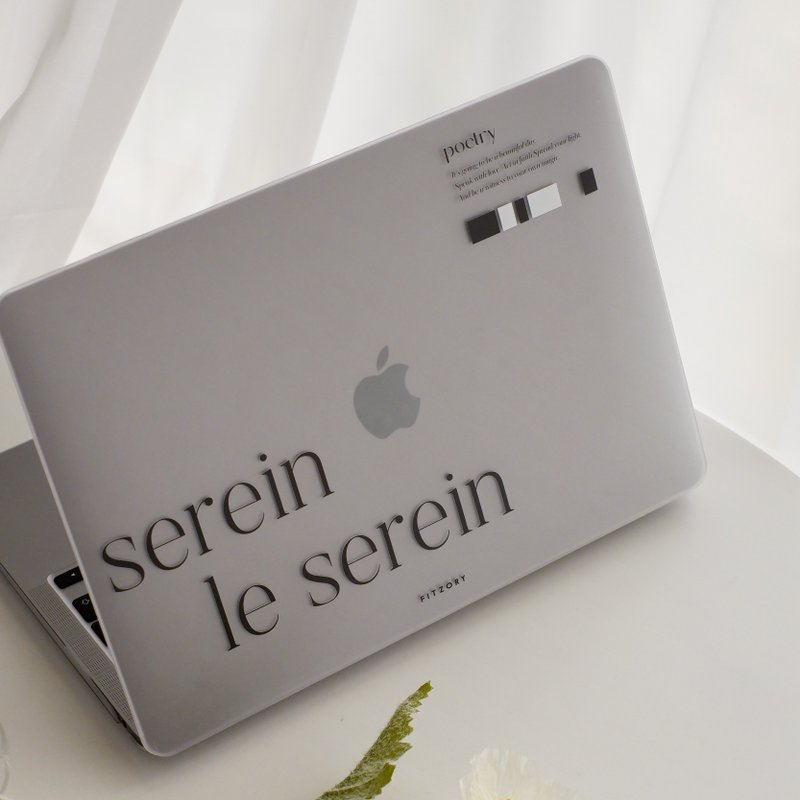 【FITZORY】設計師系列 - Le serein  沈靜 | Macbook保護殼 - 平板/電腦保護殼/保護貼 - 塑膠 白色