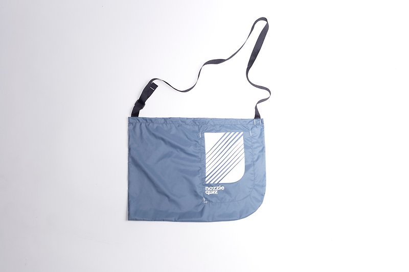 Shopping cross bag - กระเป๋าแมสเซนเจอร์ - เส้นใยสังเคราะห์ สีน้ำเงิน
