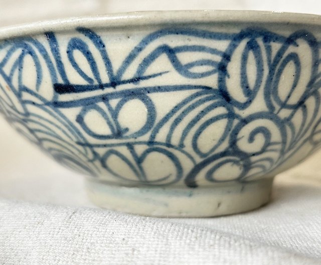 清朝末期と民国初期の中国の民窯で作られた青と白の磁器ボウル │ 民窯