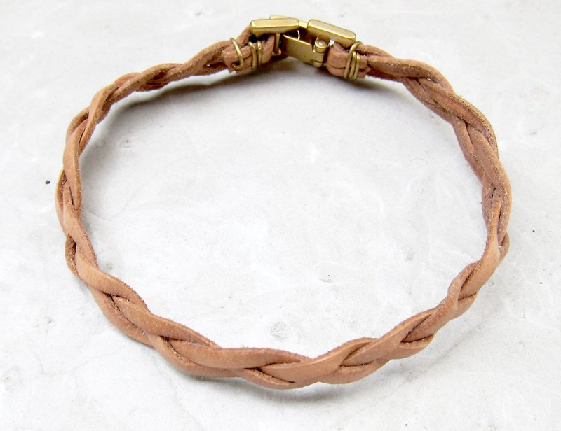Wrapped leather bracelet - Bracelets - Genuine Leather Brown