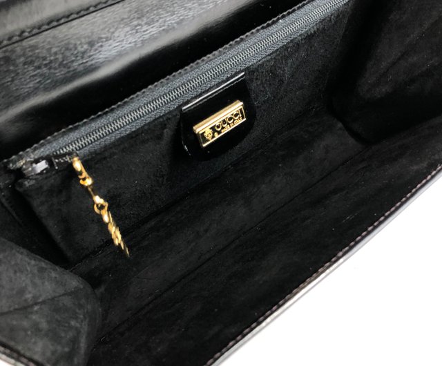 日本直送 名牌中古包 】GUCCI グッチ ショルダーバッグ ブラック