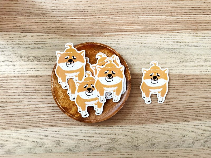 Growling Dog Waterproof Sticker - Stickers - Paper 