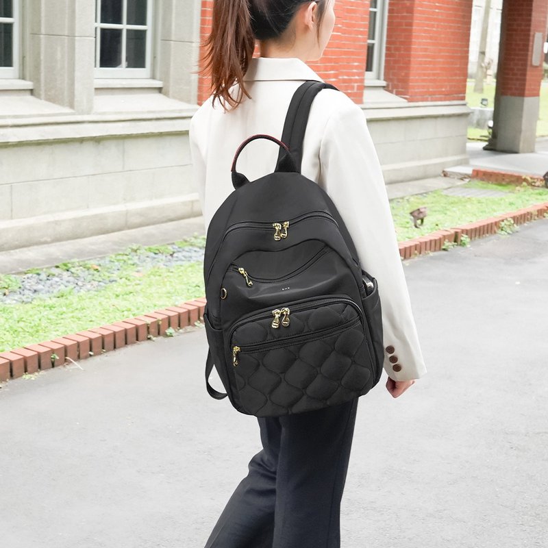 必BUY葫蘆紋旅行後背包(大款)23336黑色 - 後背包/背包/書包 - 尼龍 黑色