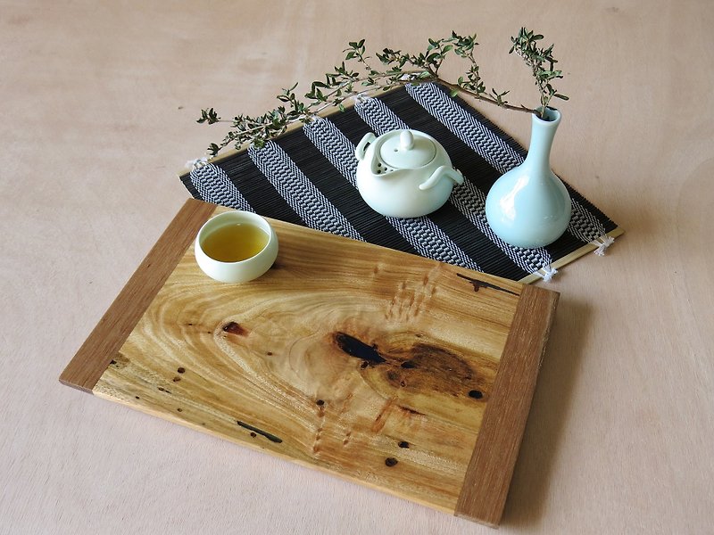 HO MOOD Deconstruction Series-Handmade Geometry Tea Tray - ที่รองแก้ว - ไม้ สีทอง