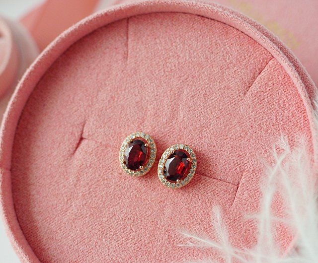ボヘミアンガーネット イヤリング ヴィンテージ 925 他刻印不明  最終価格❗️ヴィンテージ シルバー925 ボヘミアンガーネットのイヤリング