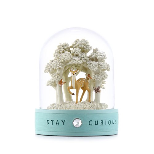 JARLL 讚爾藝術 心靈守護神- Stay curious 玻璃罩擺件生日情人聖誕交換彌月小鹿