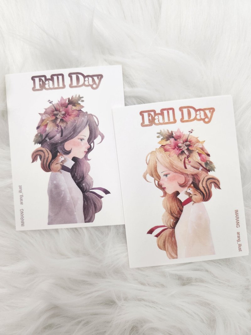 Fall day - 貼紙 - 紙 
