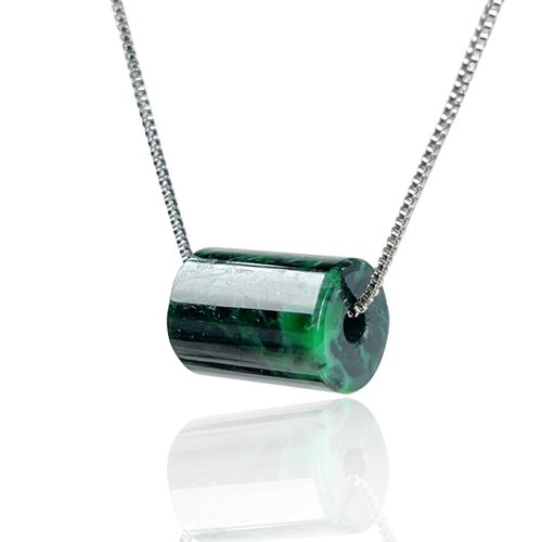 瓔珞珠寶盒 E.L.Jewelry Box 【萬事亨通】老花青翡翠路路通項鍊 | 天然緬甸玉翡翠A貨 | 送禮