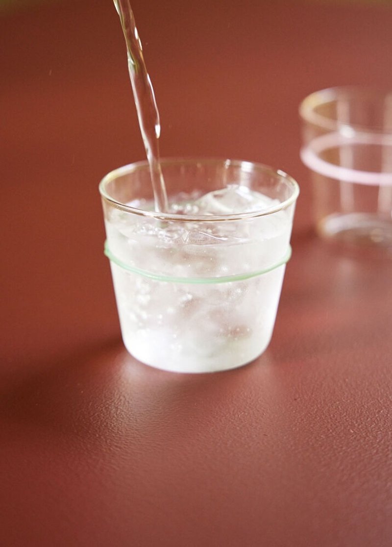 預購【661903】綠色光環玻璃水杯 - 杯子 - 玻璃 多色