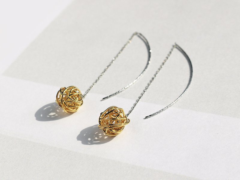 925 SILVER DROP EARRINGS | 14K GOLD - Earrings & Clip-ons - Other Metals Gold
