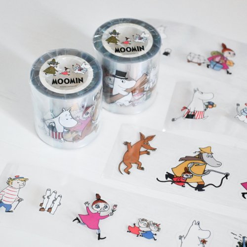 jr.journal 【Pinkoi x Moomin】Where We Going Moomin Friends 透明貼紙捲