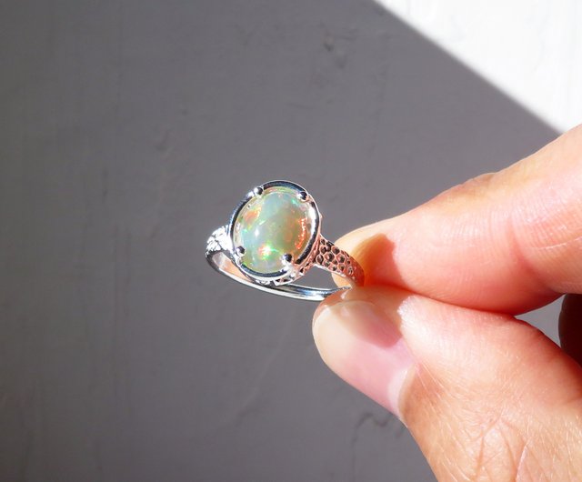 オパール リング / Ethiopian Opal Ring - ショップ NATSU WORKS