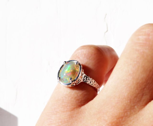 オパール リング / Ethiopian Opal Ring - ショップ NATSU WORKS