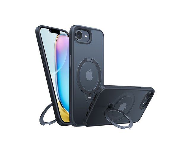 TORRAS iPhone 16 Pro 用 ケース 隠しスタンドブラック iPhone 16 Pro