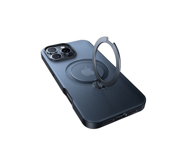 TORRAS iPhone16 Pro用 ケースMagsafe対応 隠しスタンド iPhone 16シリーズ】TORRAS Ostand Spin MagSafeスタンド 落下