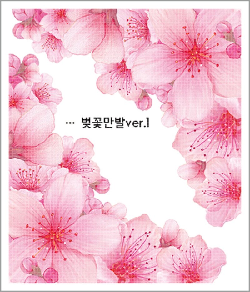 Cherry Blossom Corner 4types (blackraccoon) Vintage collage design paper sticker - 貼紙 - 紙 多色