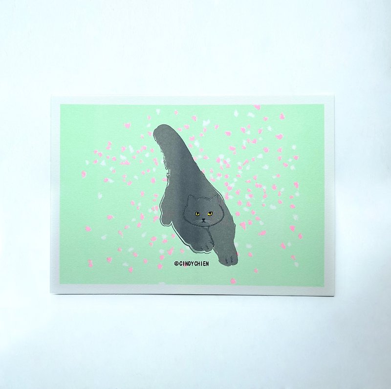 【CINDY CHIEN】I am coming to sakura A4 poster - การ์ด/โปสการ์ด - กระดาษ 