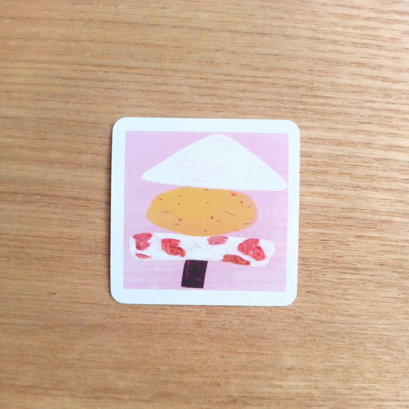 小さな串おでんシール　おでん　oden　シール　ステッカー - 貼紙 - 防水材質 粉紅色