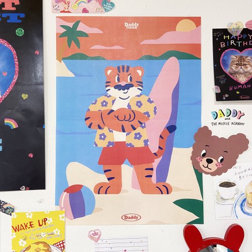 daddy & the muscle academy Daddy Tiger Poster (A3)