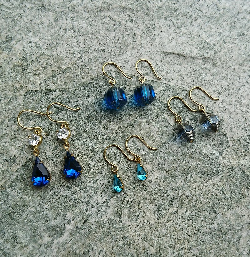Goody Bag - Blue Earrings Lot - Earrings & Clip-ons - Other Metals Blue