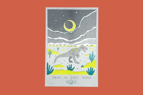 JAAN 始盜龍・恐龍系列卡片 || Risograph 孔版印刷 / 明信片 / 限量