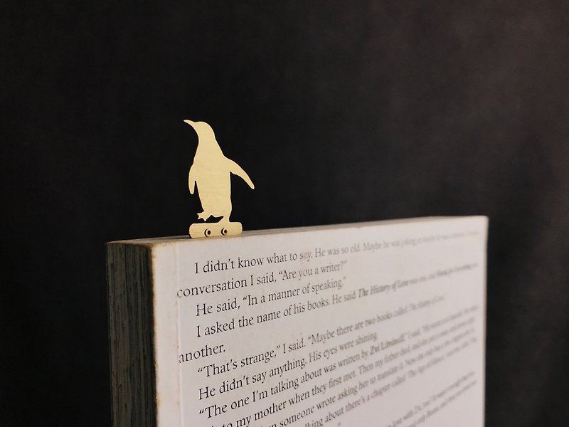 [Umbilical] plus house stationery series handmade Bronze │ │ animal bookmark foot penguin - Bookmarks - Copper & Brass 