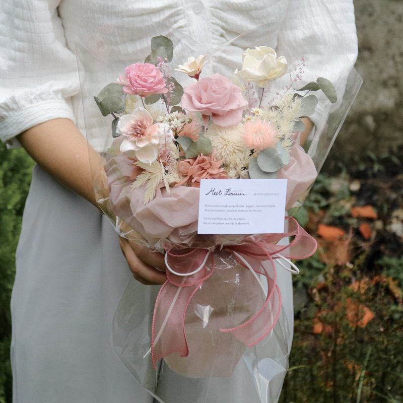 【Meet Eternity】You are in the flower forever rose bouquet cloud bouquet - Dried Flowers & Bouquets - Plants & Flowers 