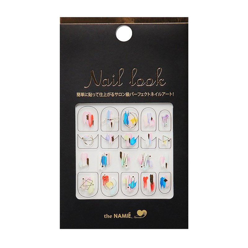 【DIY Nail Art】Nail Look Nail Art Decorative Art Sticker Rainbow Powder Touch - ยาทาเล็บ - กระดาษ สีทอง