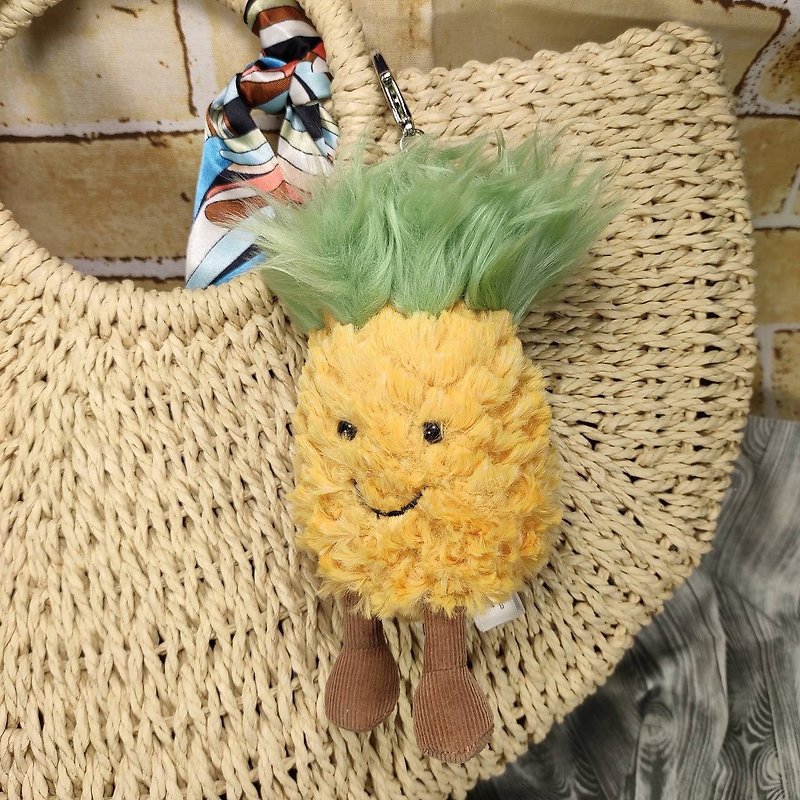 Jellycat Amuseables Pineapple Bag Charm - Charms - Polyester Yellow