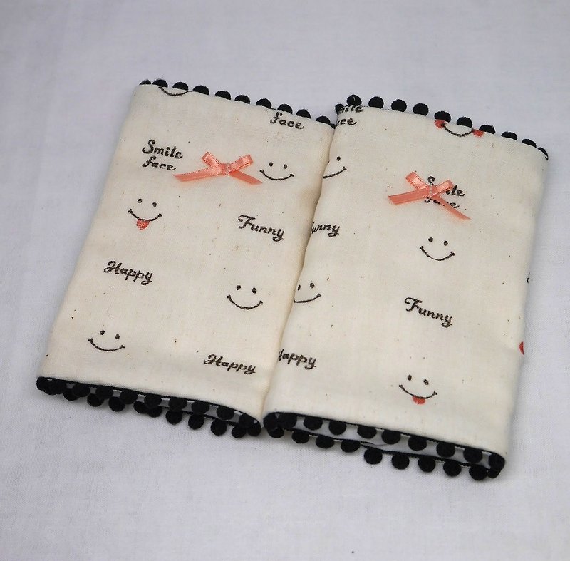 Japanese Handmade 8-layer-gauze droop sucking pads - Bibs - Cotton & Hemp Blue