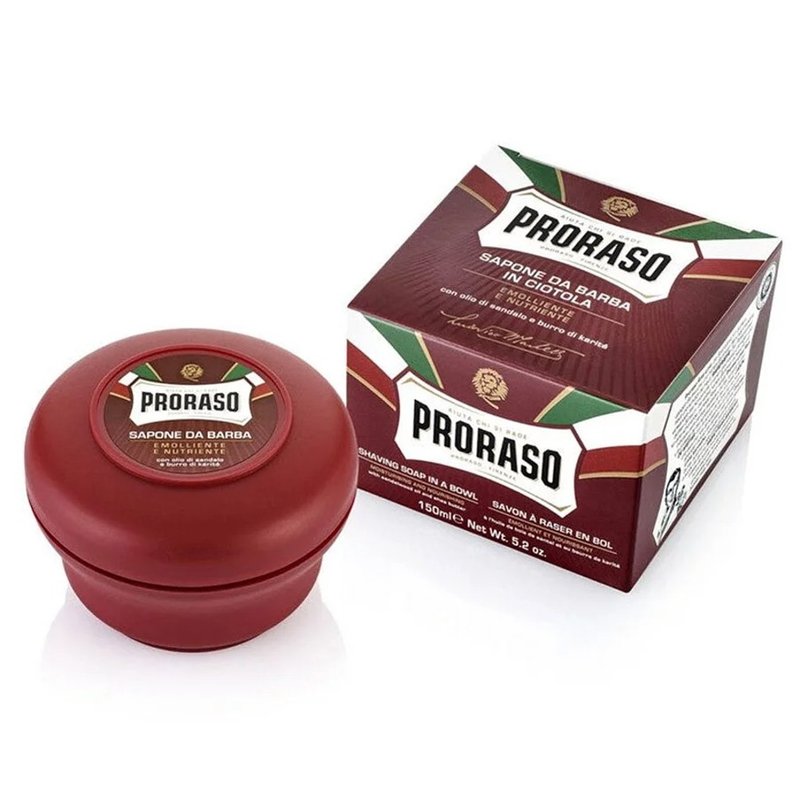 Proraso - Moisturizing Sandalwood Red Label Shave Soap / Shave Shave Cream Shaving Soap Shaving Cream - สกินแคร์ผู้ชาย - วัสดุอื่นๆ 