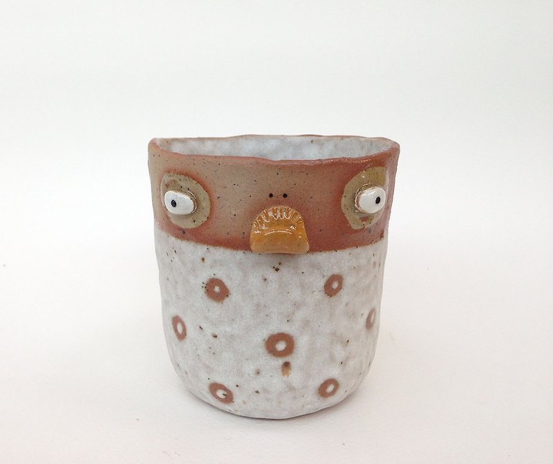 Duck ceramic pencil holder , ceramic cup, ceramic pot - 花瓶/陶器 - 陶 白色