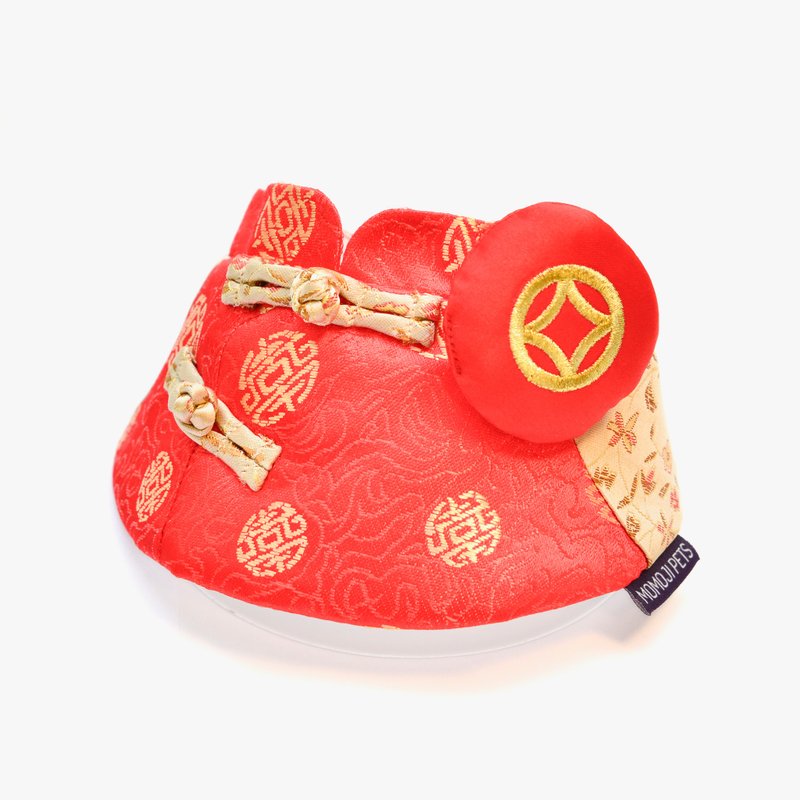 【MOMOJI】TONY Pet CNY Bib - Clothing & Accessories - Polyester Red