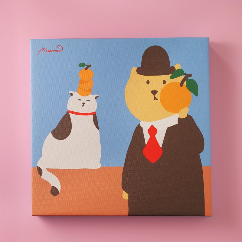 雷內馬格利特的橘子 - 海報/掛畫/掛布 - 其他材質 多色
