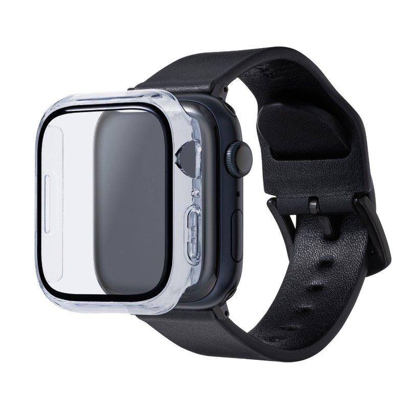 Apple Watch S9 / S8 / S7 45mm 2 IN 1 高透鋼化漾玻保護殼 - 科技小物 - 玻璃 透明