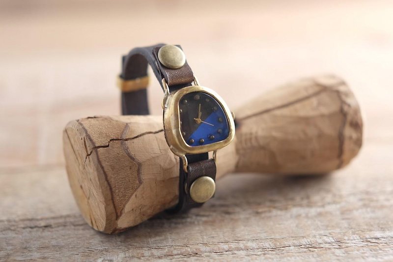 【受注生産】しかくいゆらぎの時計 SQ B-Brown Y001 - 腕時計 - 金属 ゴールド
