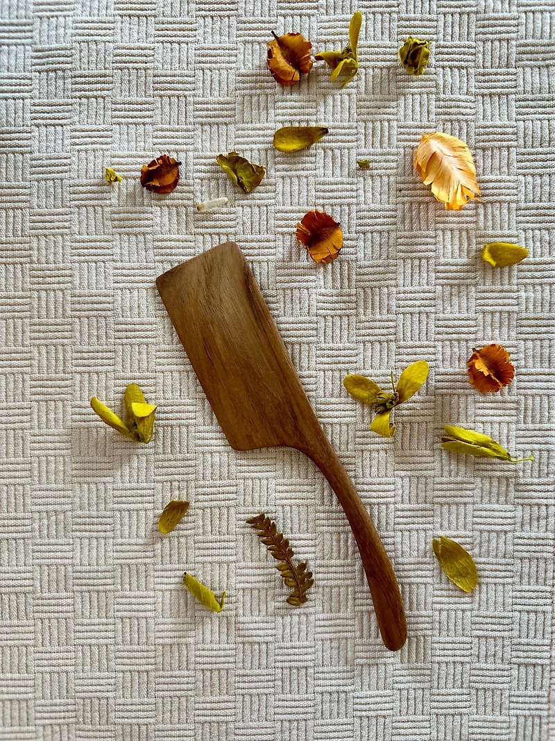 eto | 木質黃油刀 | 柚木黃油刀 | 木製奶油塗抹器 - 刀具/刀架 - 木頭 咖啡色