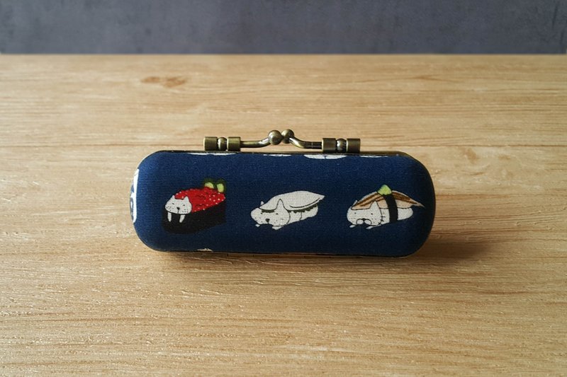 壽司貓 貓咪壽司 印章盒 零錢 耳機盒/單章盒 Cat stamp貓咪 - 印章/印台 - 棉．麻 