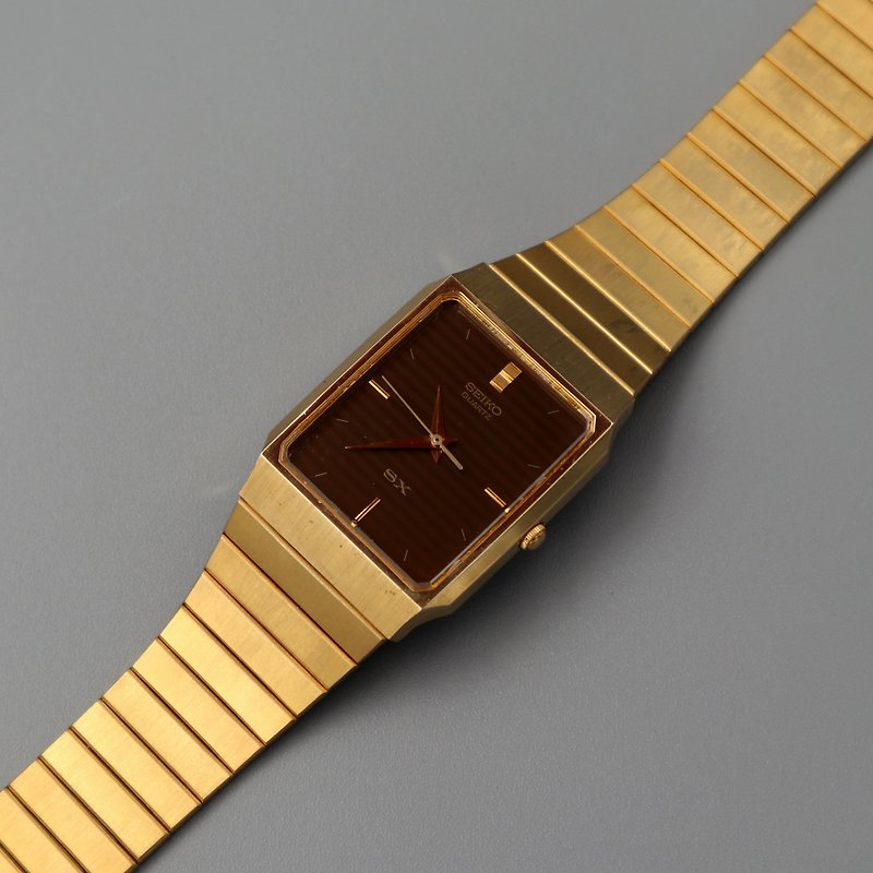 SEIKO 高級條紋面板快扣式石英古董錶 - 女裝錶 - 其他材質 