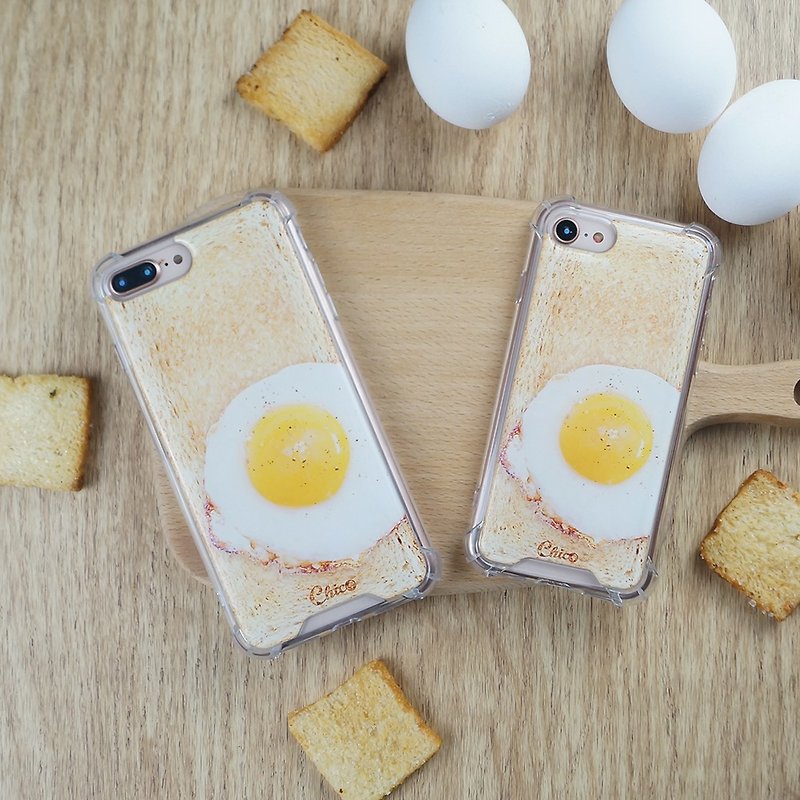 【Egg Toast】Anti-gravity and anti-fall mobile phone case - Phone Cases - Plastic Yellow