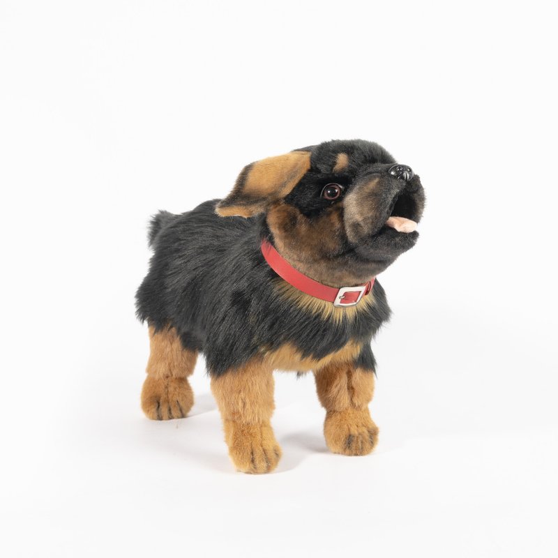 Hansa 8368 - German Shepherd Puppy Standing 42cm - Stuffed Dolls & Figurines - Eco-Friendly Materials Black