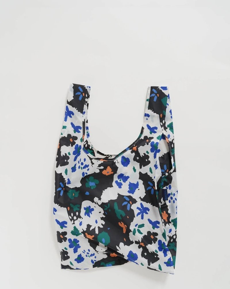 Standard Baggu - Litho Floral - กระเป๋าถือ - วัสดุกันนำ้ สีน้ำเงิน